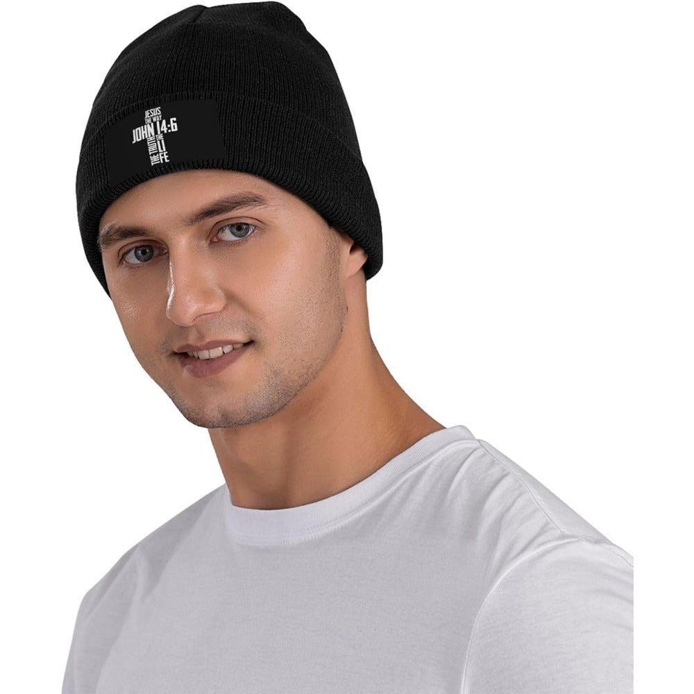 Bible Verse Jesus The Way John 14:6 Beanie Hat