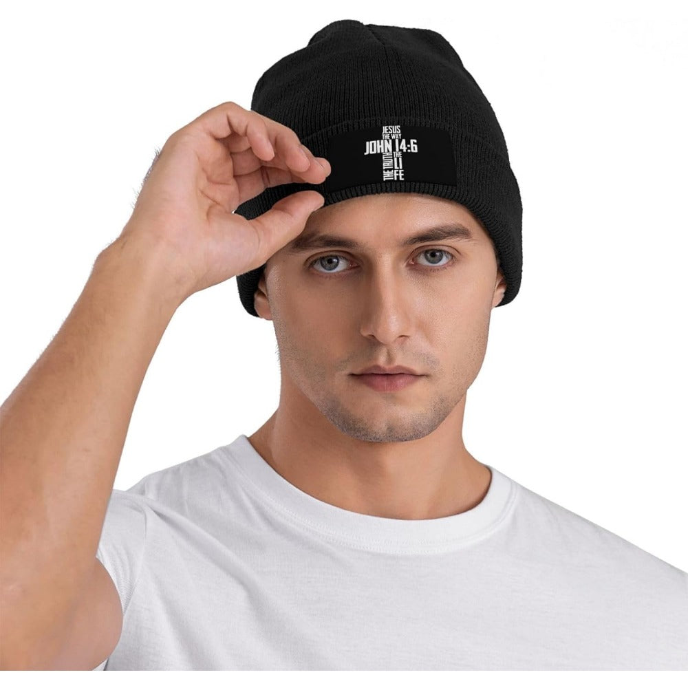 Bible Verse Jesus The Way John 14:6 Beanie Hat