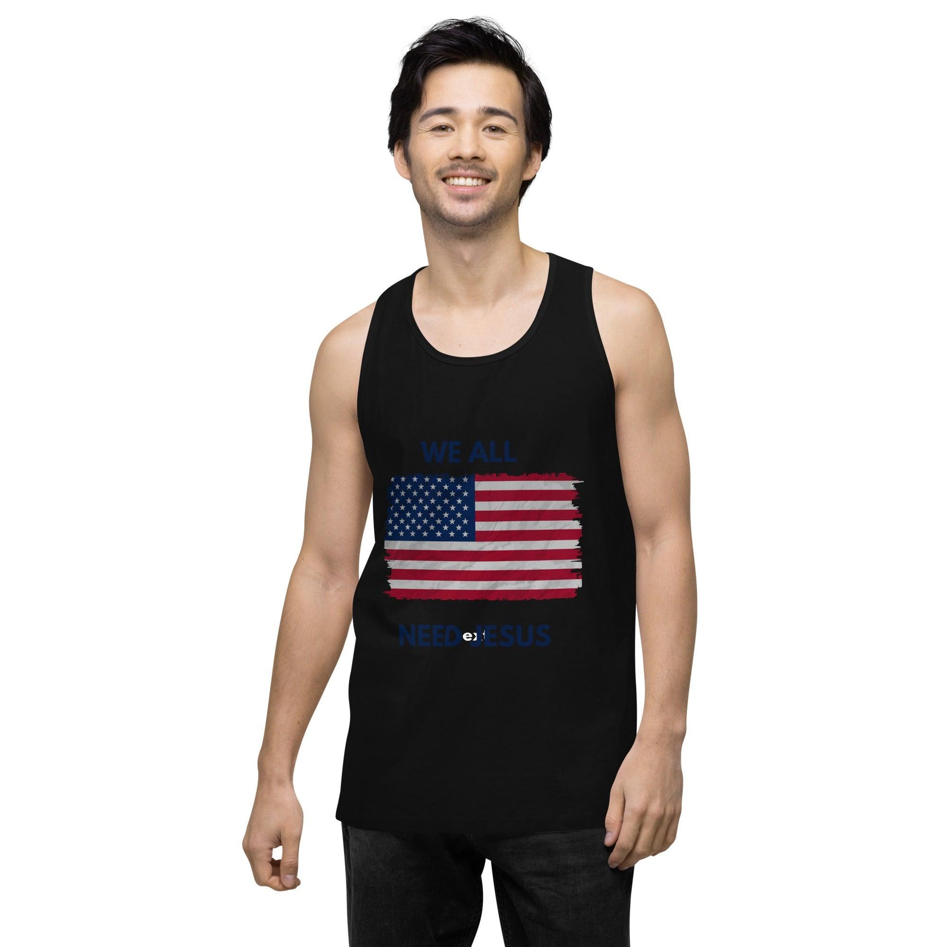 We all need Jesus Men’s premium tank top - Sharing Faith Fashions