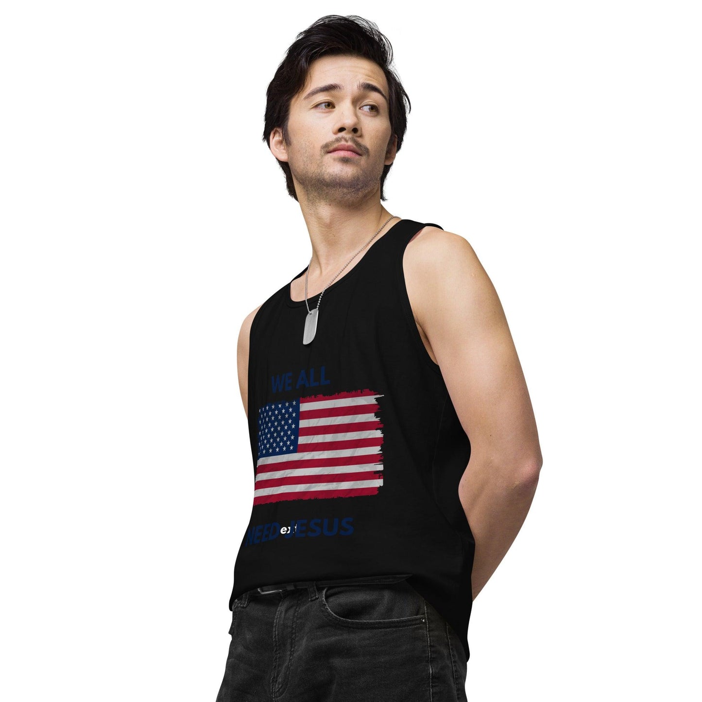 We all need Jesus Men’s premium tank top - Sharing Faith Fashions