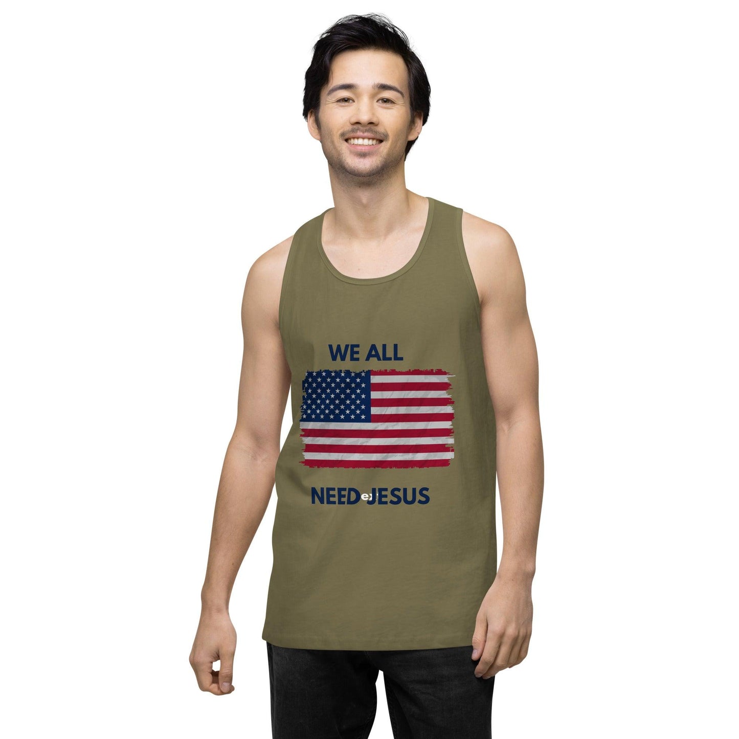 We all need Jesus Men’s premium tank top - Sharing Faith Fashions