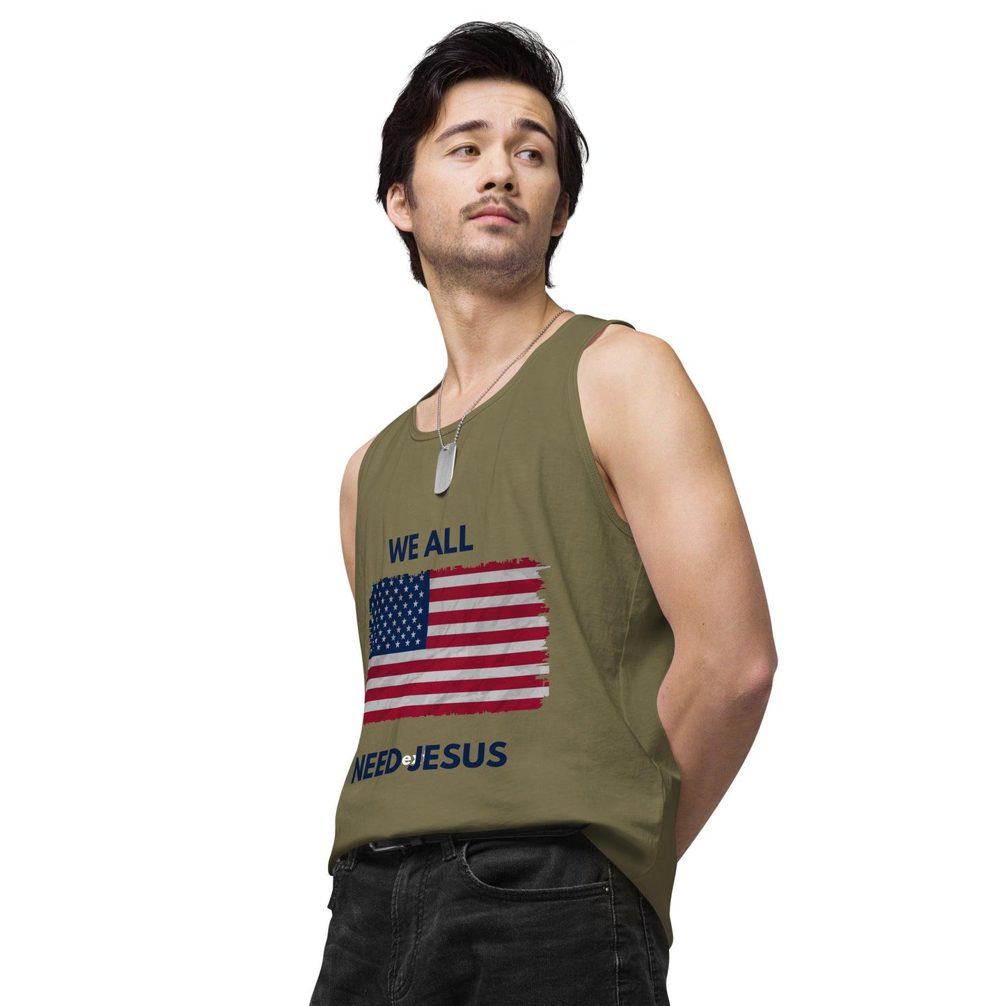 We all need Jesus Men’s premium tank top - Sharing Faith Fashions