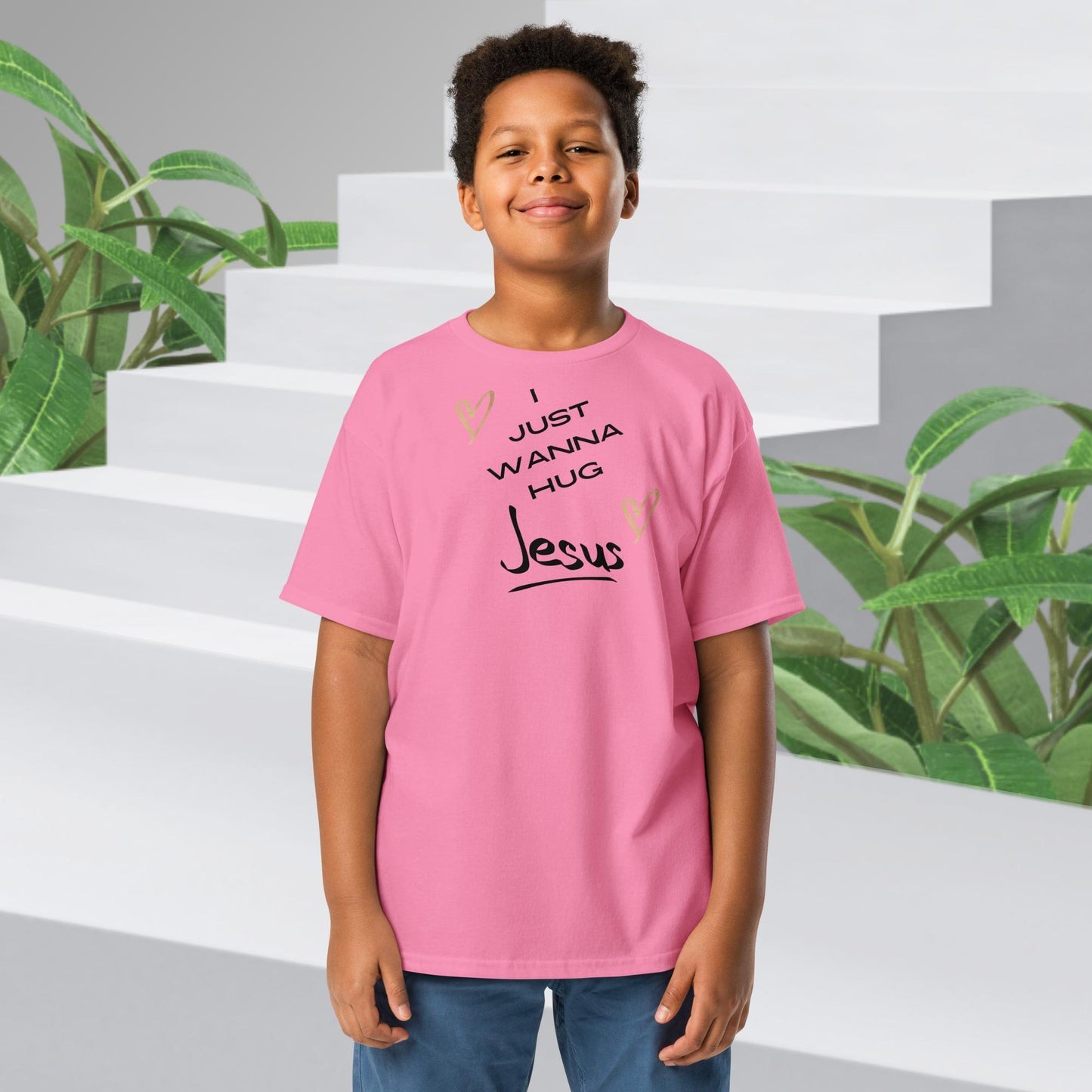 I just wanna hug Jesus- youth classic tee - Sharing Faith Fashions